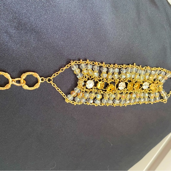 Crystal and Stone evening bracelet - Picture 1 of 7